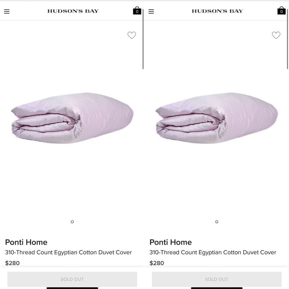 300-Thread Count Egyptian Cotton Duvet Cover $280